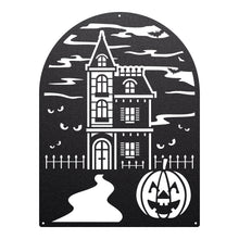 Load image into Gallery viewer, Haunted House Halloween Sign