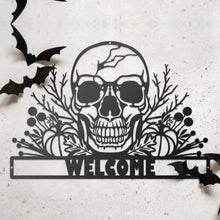 Load image into Gallery viewer, Halloween Autumn Skull Sign
