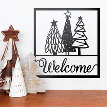 Load image into Gallery viewer, Christmas Tree Welcome Sign
