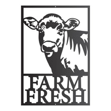 Load image into Gallery viewer, Farm Fresh Cow Rectangular Sign