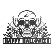 Load image into Gallery viewer, Halloween Autumn Skull Sign