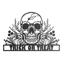 Load image into Gallery viewer, Halloween Autumn Skull Sign