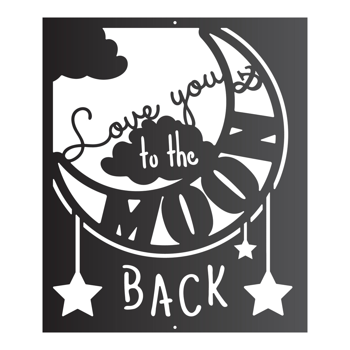 Love You to the Moon and Back Wall Art | Round Lake Decor