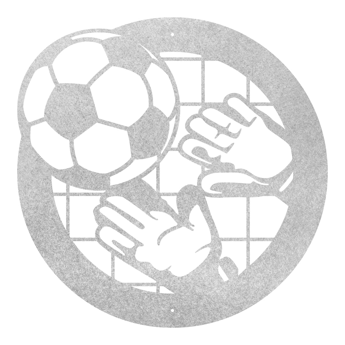 Soccer Goal Wall Art Metal Wall Art Round Lake Decor