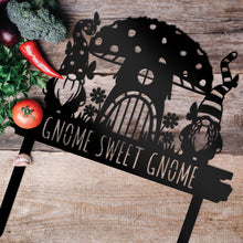 Load image into Gallery viewer, Gnome Sweet Gnome Garden Sign