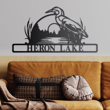 Load image into Gallery viewer, Personalized Lake Birds Sign