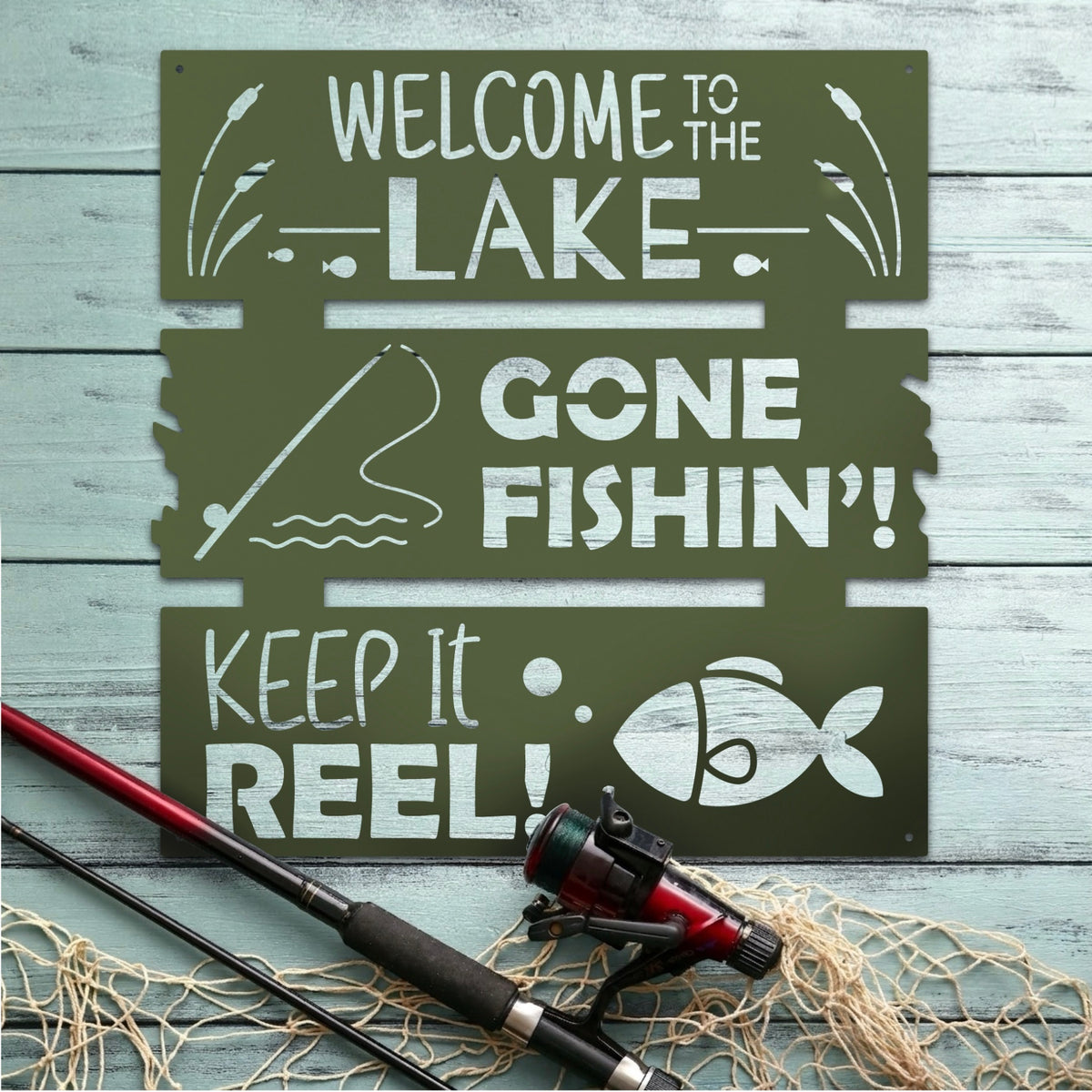 Lake Sign – Round Lake Decor