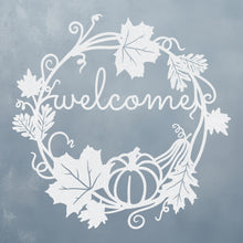 Load image into Gallery viewer, Autumn Welcome Wreath Sign
