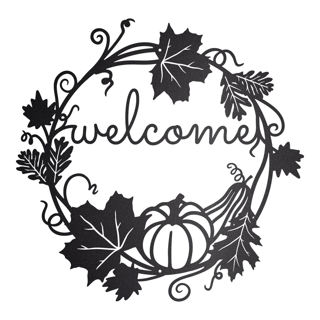 Autumn Welcome Wreath Sign