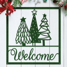 Load image into Gallery viewer, Christmas Tree Welcome Sign
