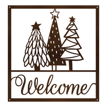 Load image into Gallery viewer, Christmas Tree Welcome Sign
