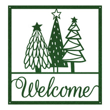 Load image into Gallery viewer, Christmas Tree Welcome Sign
