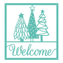 Load image into Gallery viewer, Christmas Tree Welcome Sign
