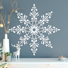 Load image into Gallery viewer, Florid Snowflake Wall Art
