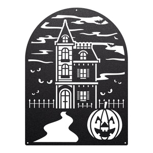 Haunted House Halloween Sign