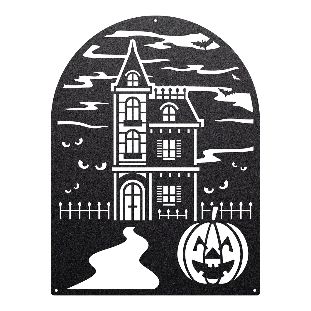 Haunted House Halloween Sign