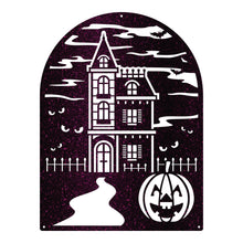 Load image into Gallery viewer, Haunted House Halloween Sign
