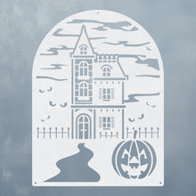 Load image into Gallery viewer, Haunted House Halloween Sign
