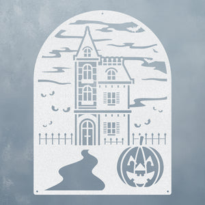 Haunted House Halloween Sign