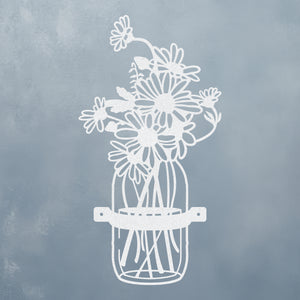 Daisies in a Mason Jar Wall Art