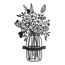 Load image into Gallery viewer, Wildflowers in a Mason Jar Wall Art
