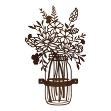Load image into Gallery viewer, Wildflowers in a Mason Jar Wall Art
