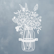 Load image into Gallery viewer, Wildflowers in a Mason Jar Wall Art
