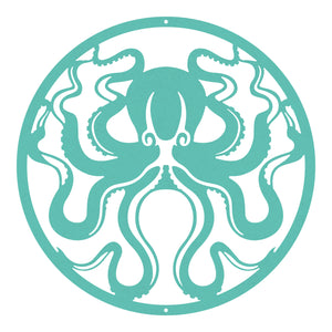 Octopus Round Wall Art