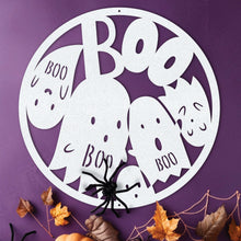 Load image into Gallery viewer, Ghosts Go Boo Halloween Sign
