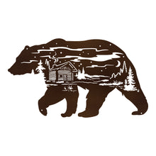 Load image into Gallery viewer, Woodland Bear Silhouette Wall Are

