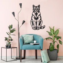 Load image into Gallery viewer, Geometric Cat Wall Art
