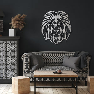 Geometric Lion Wall Art