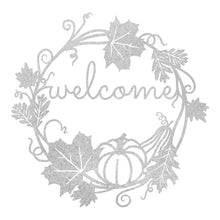 Load image into Gallery viewer, Autumn Welcome Wreath Sign
