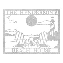 Load image into Gallery viewer, Beach Chairs Personalized Sign
