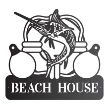 Load image into Gallery viewer, Beach House Marlin Sign
