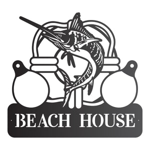 Beach House Marlin Sign
