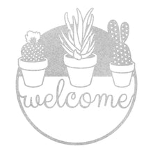 Load image into Gallery viewer, Cactus Welcome Sign
