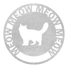 Load image into Gallery viewer, &quot;Meow Meow Meow&quot; Cat Breeds Round Wall Art
