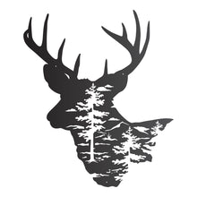 Load image into Gallery viewer, Deer Bust Silhouette Wall Art

