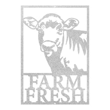 Load image into Gallery viewer, Farm Fresh Cow Rectangular Sign
