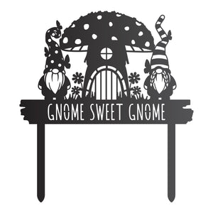 Gnome Sweet Gnome Garden Sign
