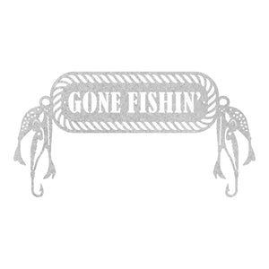 Gone Fishin' Bait & Hooks Wall Art