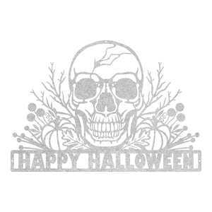 Halloween Autumn Skull Sign