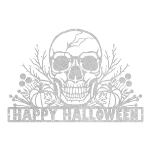 Halloween Autumn Skull Sign