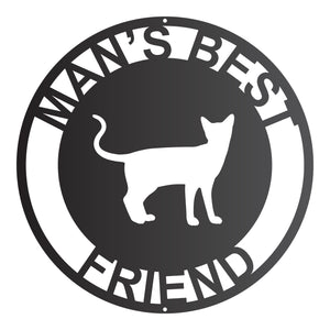 Man's Best Friend Cat Breeds Round Wall Art