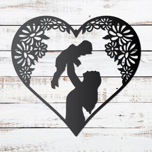 Mother and Child Heart Wall Art