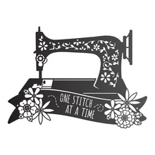 Load image into Gallery viewer, &quot;One Stitch at a Time&quot; Vintage Sewing Machine Sign
