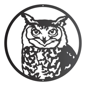 Owl Round Wall Art