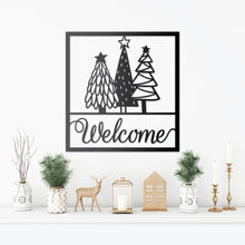 Load image into Gallery viewer, Christmas Tree Welcome Sign
