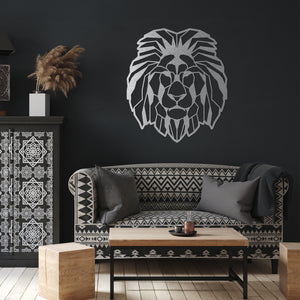 Geometric Lion Wall Art
